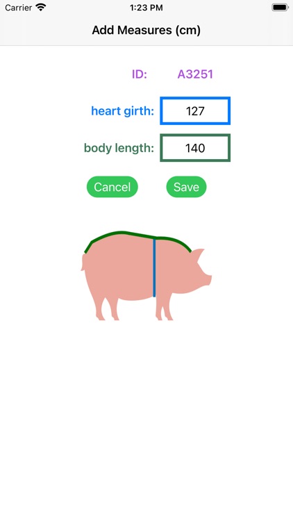 Pig Weight Estimator screenshot-3