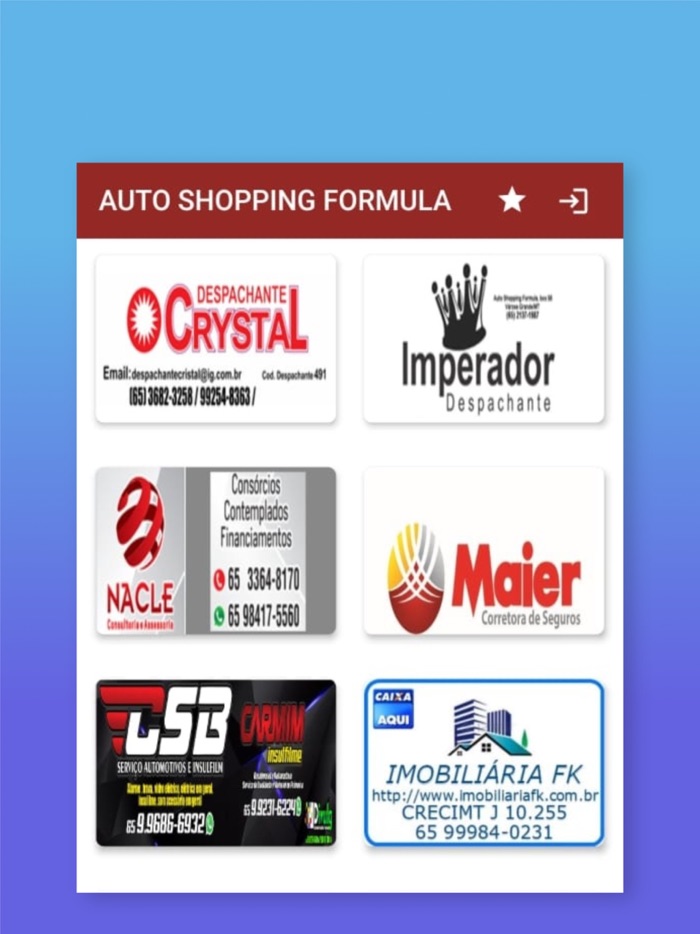 AUTO SHOPPING FORMULA