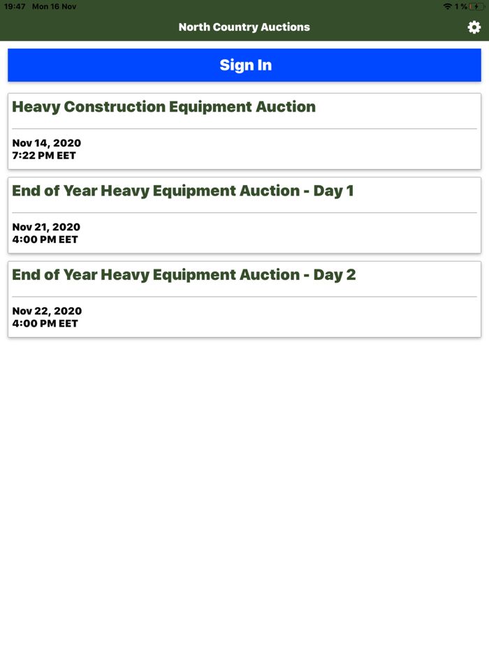 North Country Auctions Live