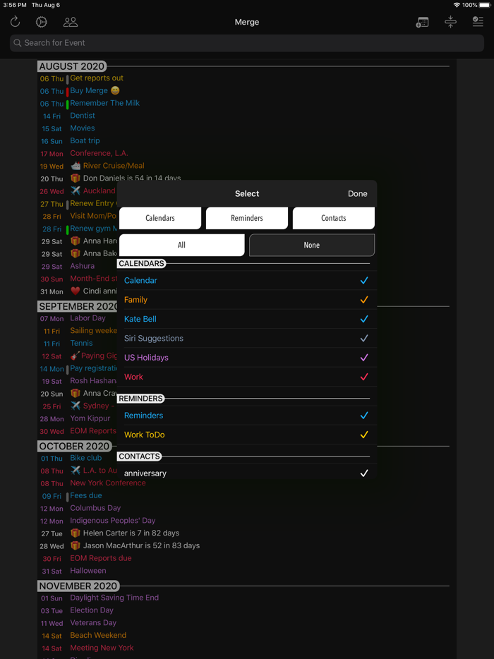 Merge Personal Organiser Pro