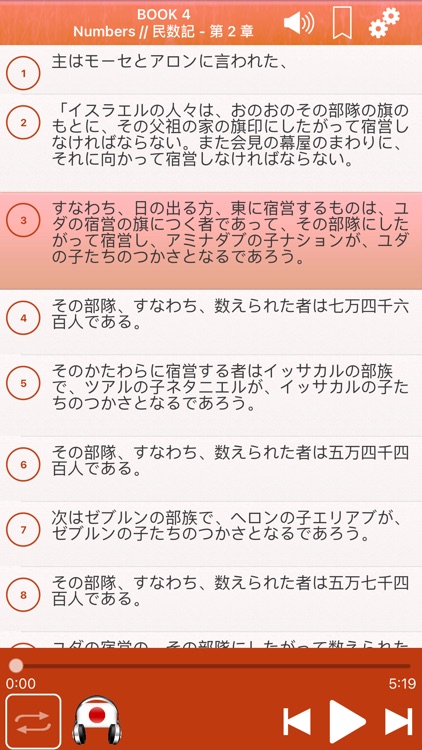 Japanese Bible Audio :  日本語で聖書