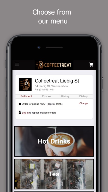 Coffeetreat Online Ordering