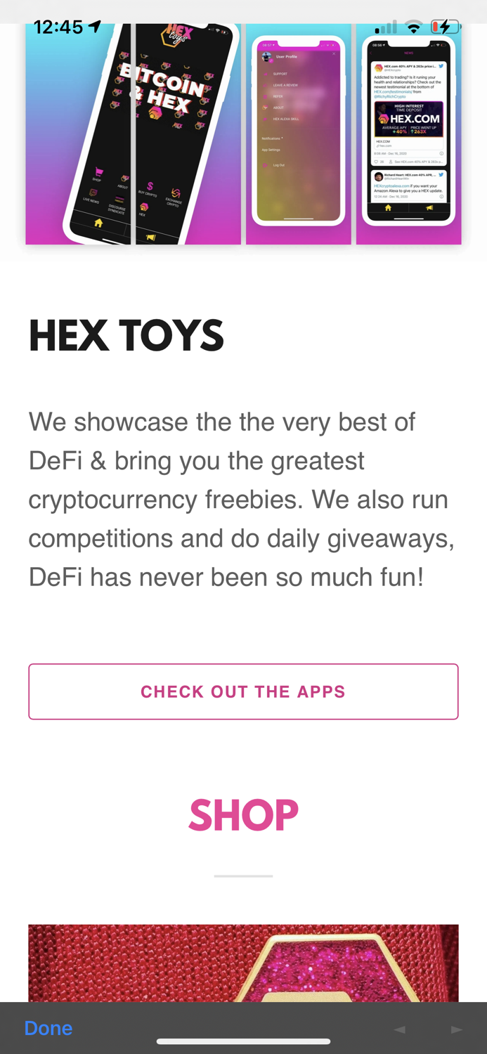 HEX TOYS - BITCOIN  HEX