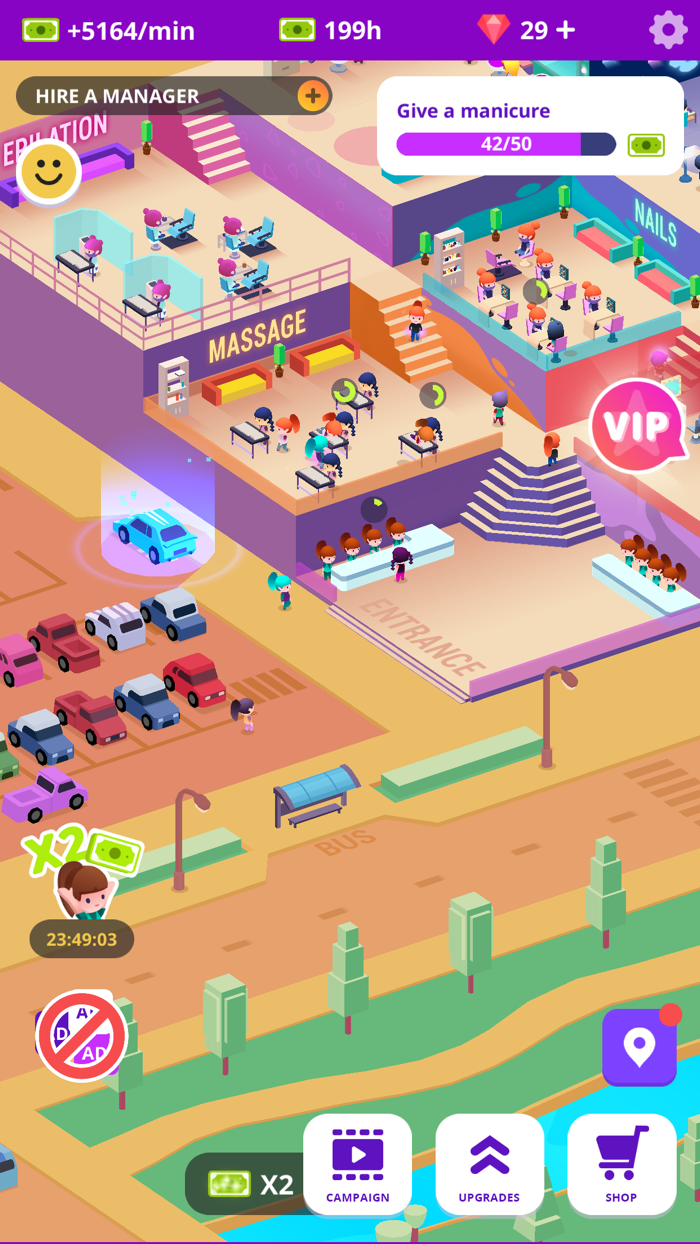 Idle Beauty Salon Manager