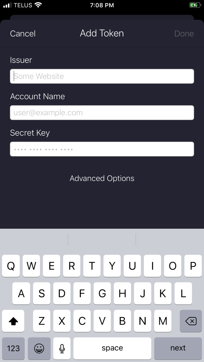 Parapluie Authenticator