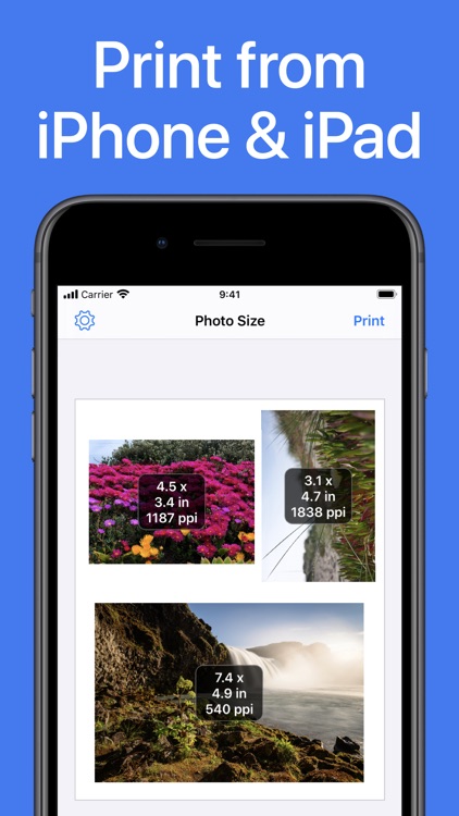 iPrint Smart Photo to Size App