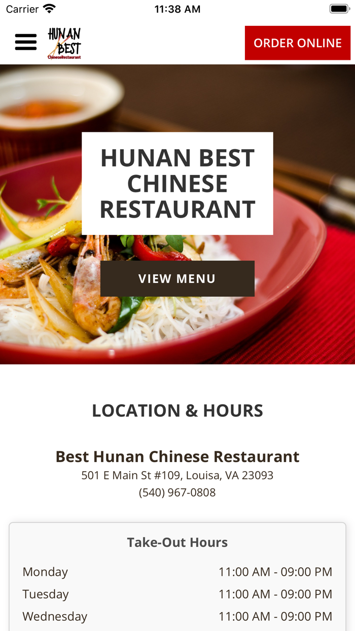Hunan Best Chinese Restaurant