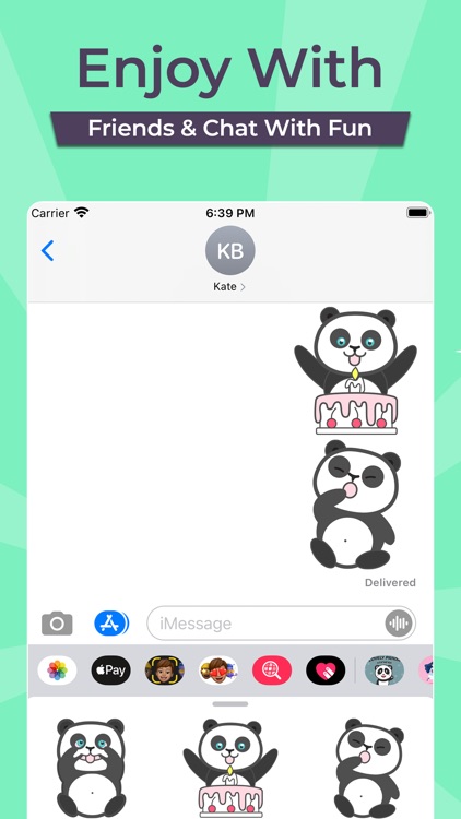 Lovely Panda Stickers & Emojis screenshot-3