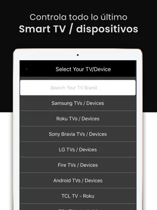 Screenshot 1 Control remoto universal de TV iphone
