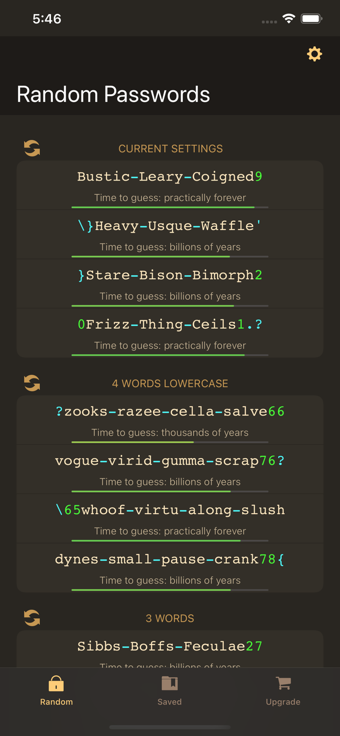 RPG Random Password Generator
