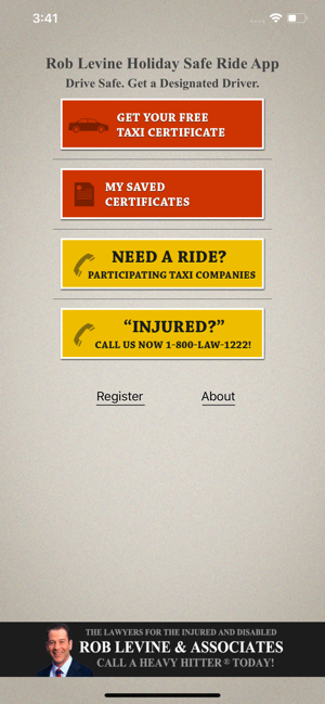Rob Levine Holiday Safe Ride