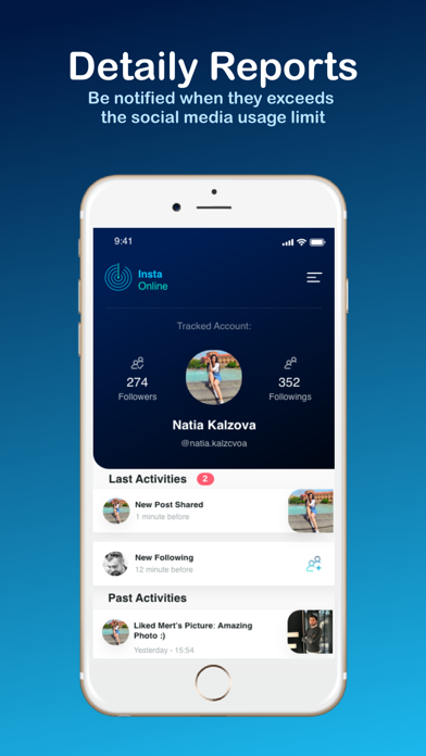 Insta Online - App Usage Track screenshot 2