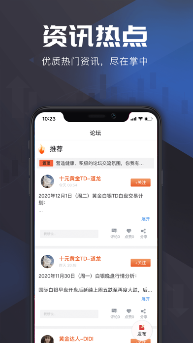 十元黄金-专业的黄金资讯行情软件のおすすめ画像4