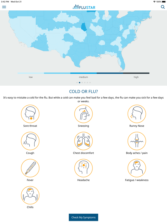 FluStar - Flu Tracker screenshot 2