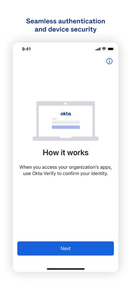 Okta Verify app screenshot
