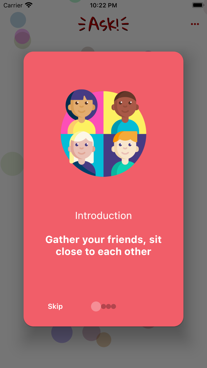 Ask Party card and quiz game