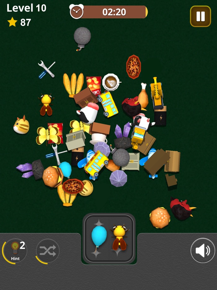 Partido rompecabezas 3D Par