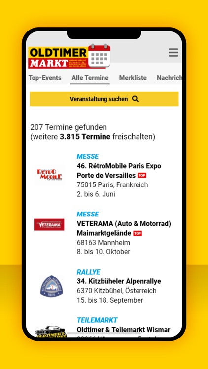 Oldtimer-Termine screenshot-3