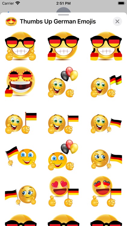 Thumbs Up German Emojis screenshot-3