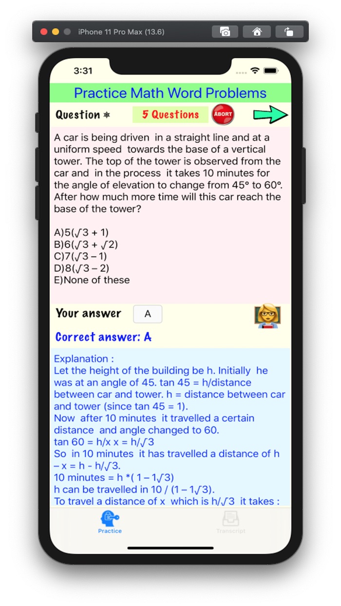 Practice Word Problems