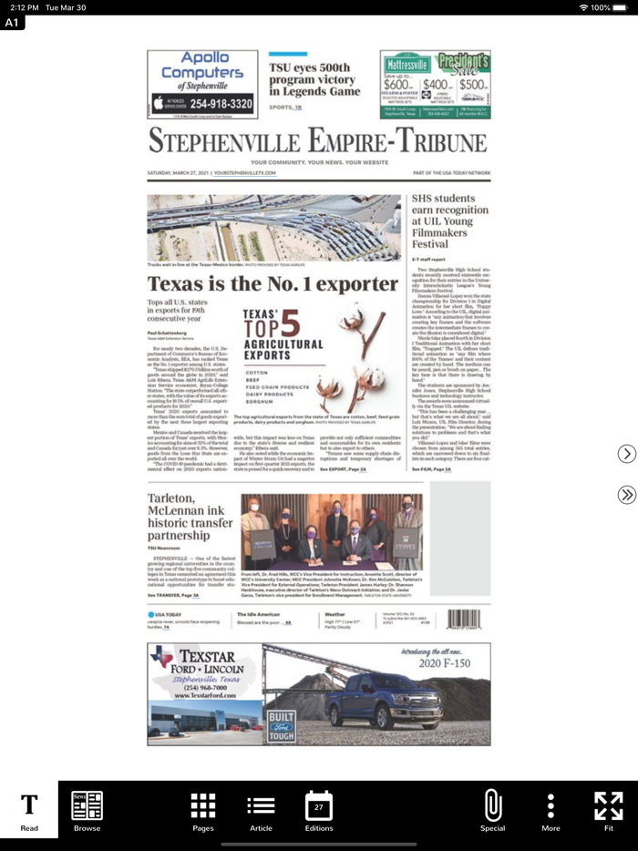 Stephenville Empire Tribune