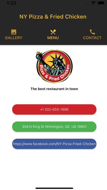 NY Pizza & Fried Chicken App