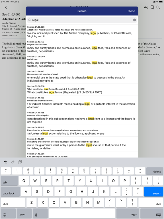 Alaska Statutes by PocketLaw screenshot 4