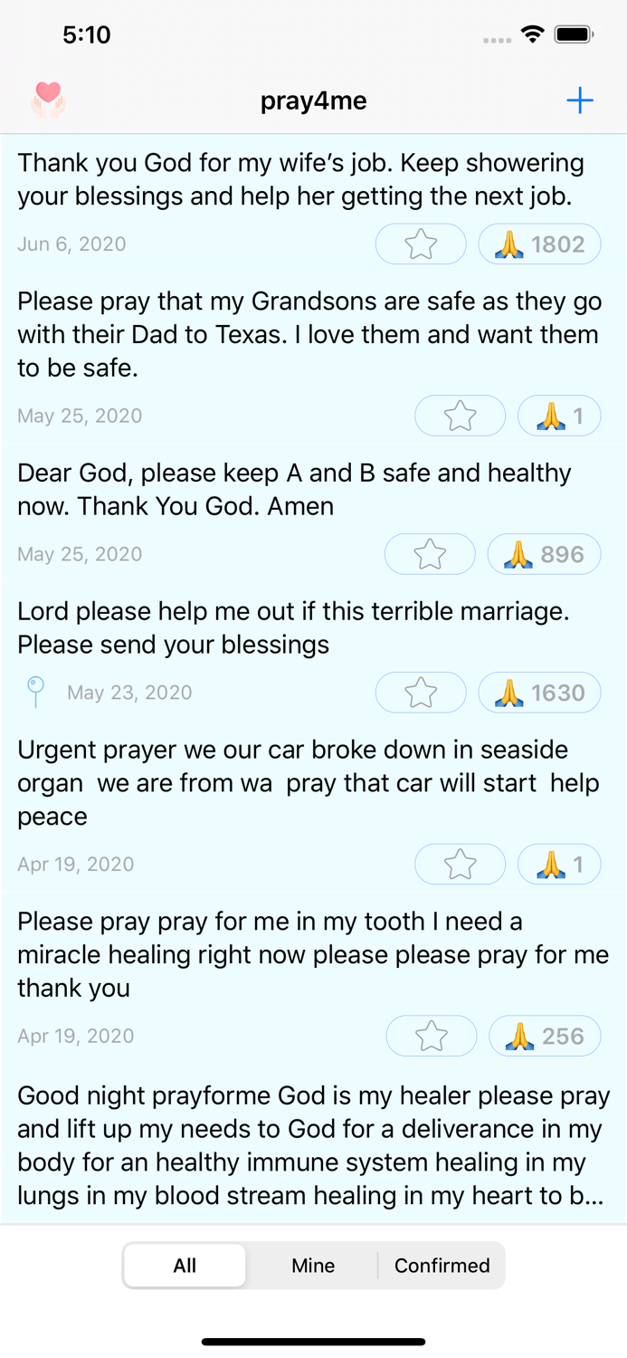pray4me - prayer requests