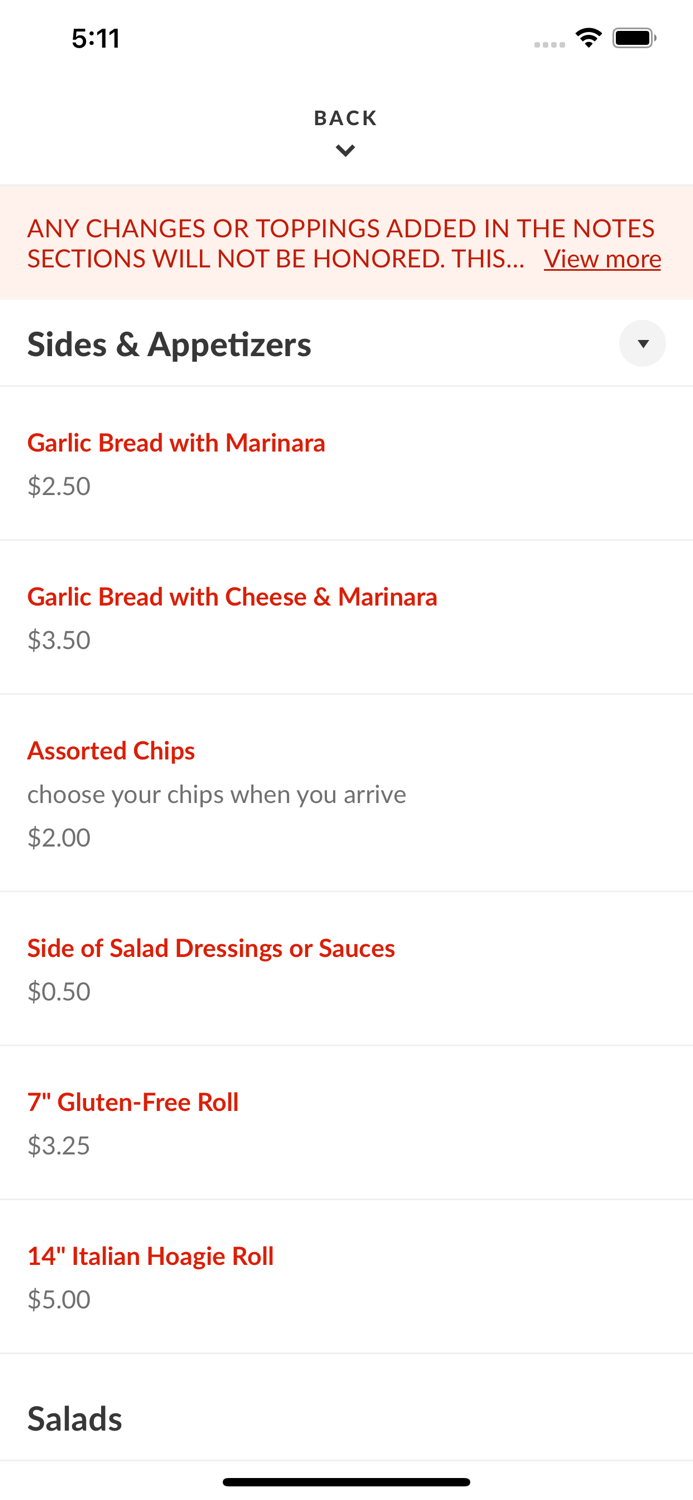 Spinellis Pizza and Subs