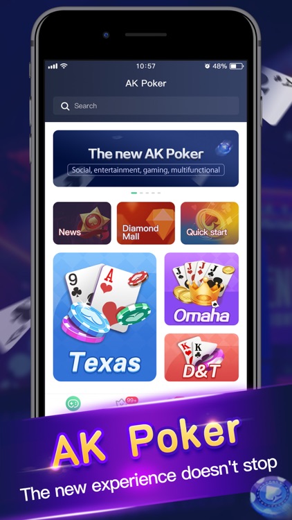 Texas Hold'em：AK Poker