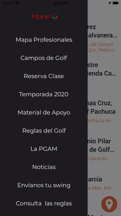 Profesionales de Golf México