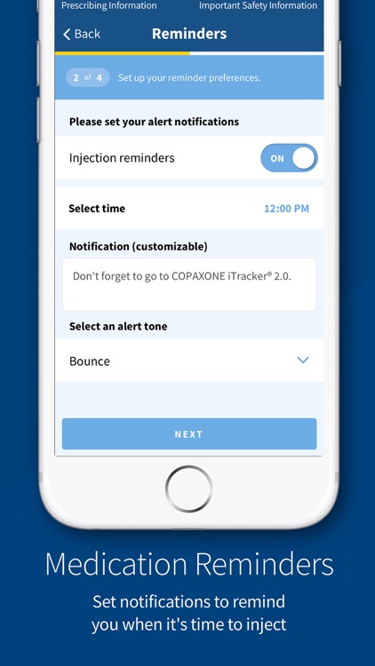 COPAXONE iTracker® 2.0