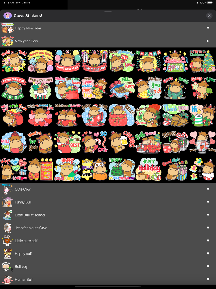 Bulls  Cows Stickers