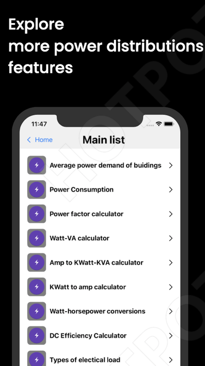 Power guide  calculations