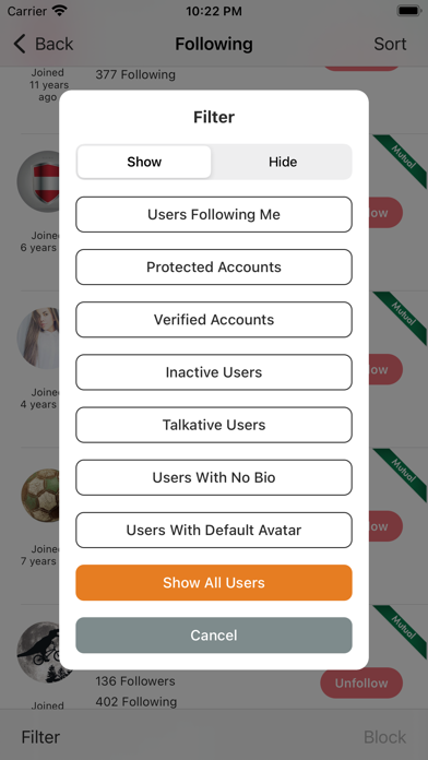 Find Unfollowers And Track New Followers On Twitter - Pro Edition Screenshot 7