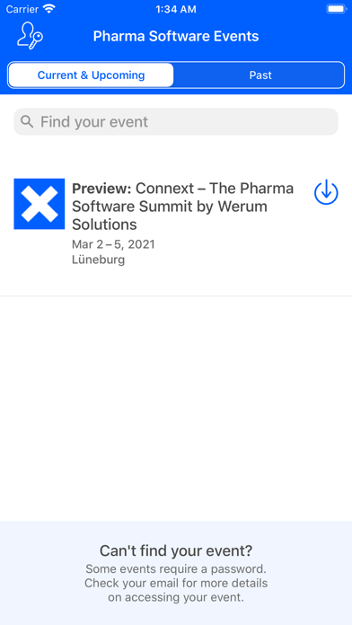 How to cancel & delete Werum IT Solutions Events from iphone & ipad 1