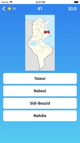 Game screenshot Tunisia: Provinces Map Quiz hack