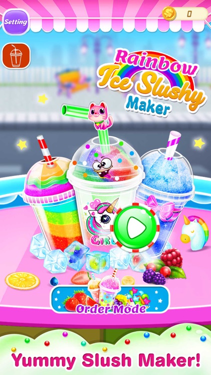 Rainbow Unicorn Slush Maker screenshot-0