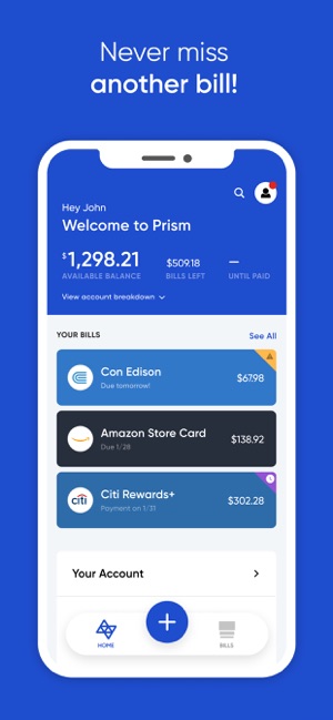 Prism Pay Bills, Bill Reminder on the App Store