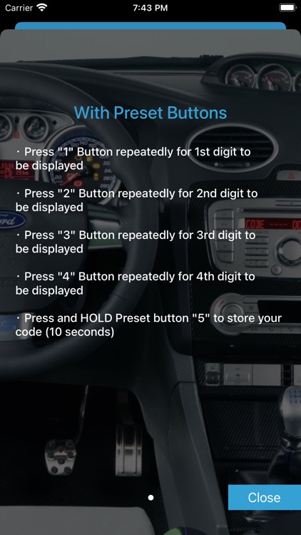 Radio Code for Ford V Serial screenshot-4