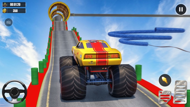 superhero car stunt game