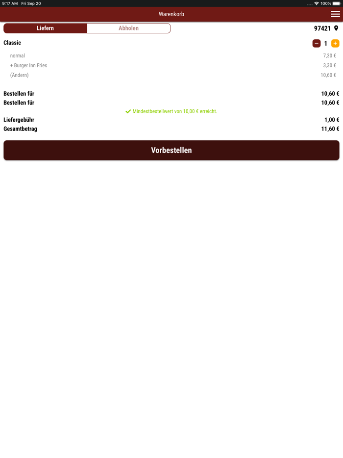 Burger Inn Schweinfurt