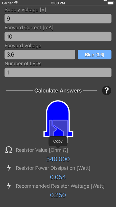 LED Resistor Calculator Plus screenshot 3