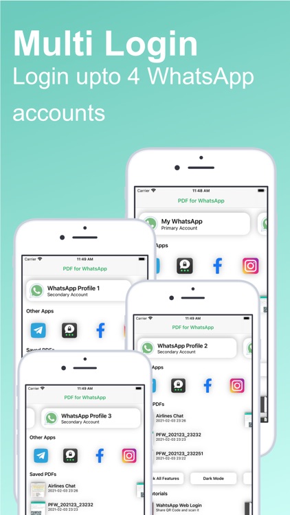PDF for WhatsApp: Multi Login