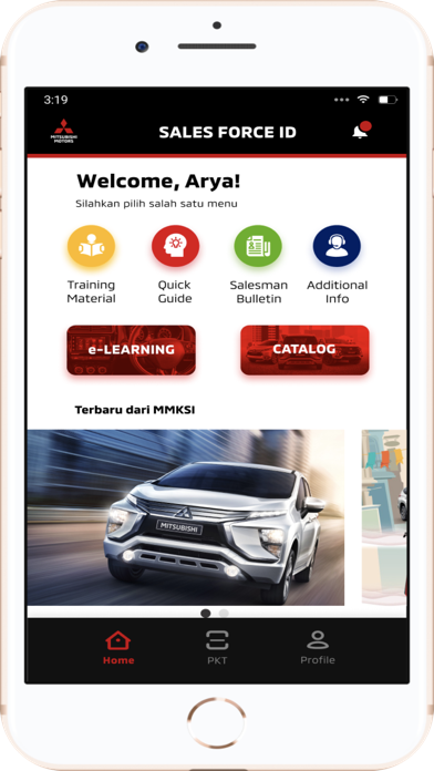 Mitsubishi Sales Force ID screenshot 2