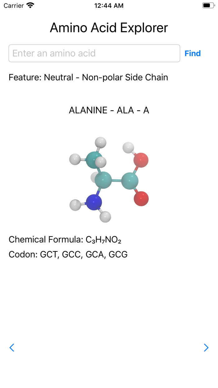 Amino Acid Explorer