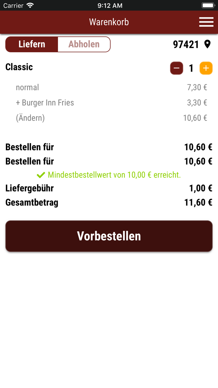 Burger Inn Schweinfurt