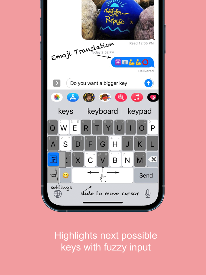 Highlighted Large Keyboard