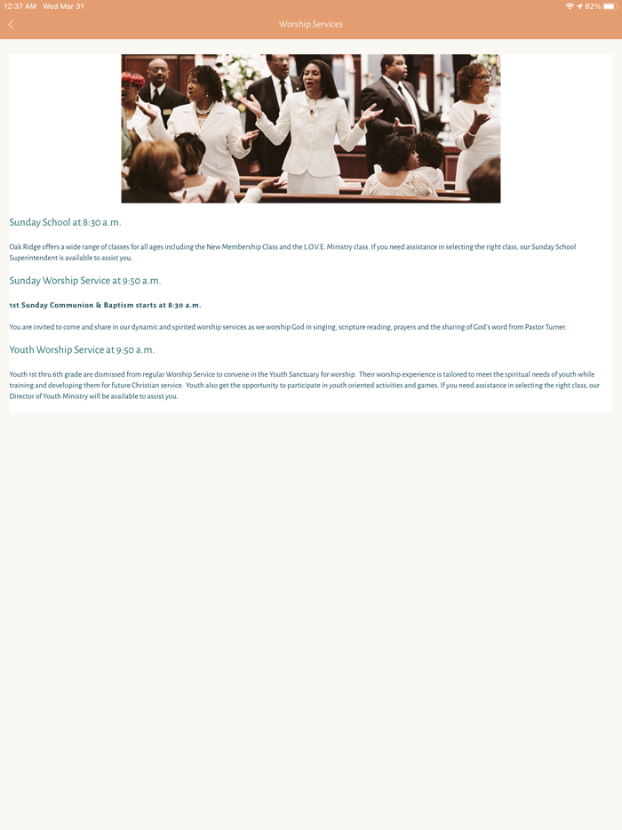 Oak Ridge Missionary Baptist