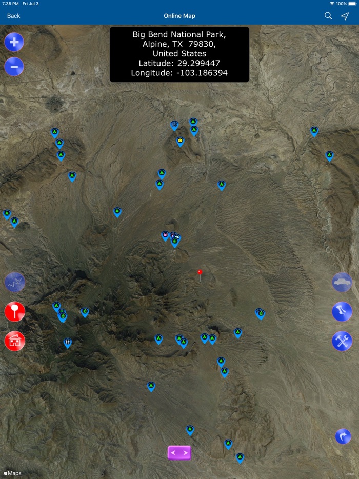 Big Bend National Park Map